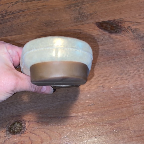 Salvatore Ferragamo Gold Leather Gancini Open Back Slip On Loafers Size … - Picture 8 of 13